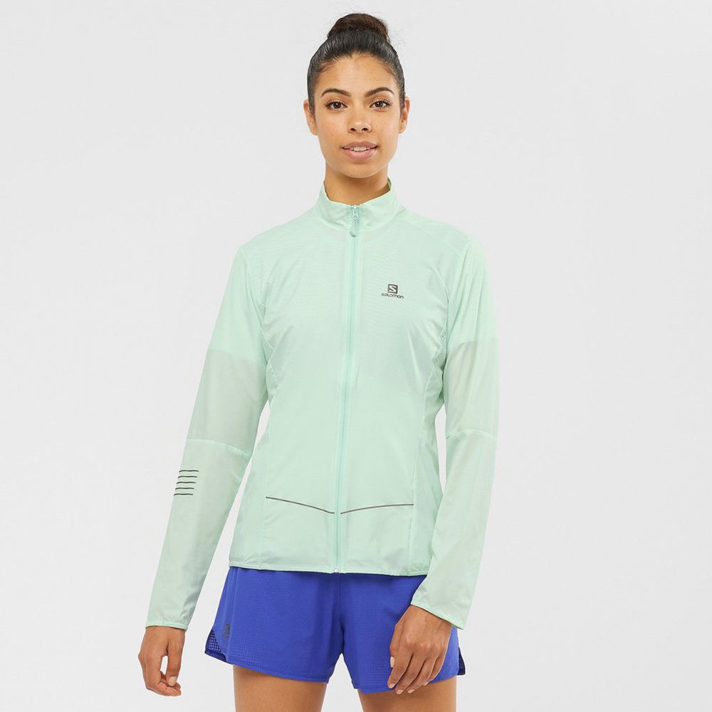 SALOMON SENSE Philippines - Women's Jackets - Blue | 740639-BGU